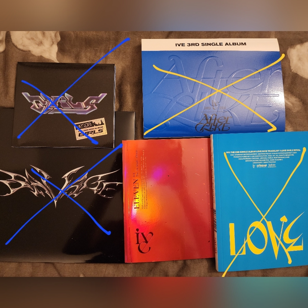 Kpop albums with all inclusions (photocards included)